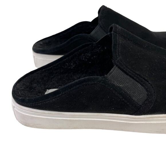 Steve Madden Zima Womens Black Sherpa Lined Slip On Mules Loafers Shoes sz 8.5 - Picture 14 of 16